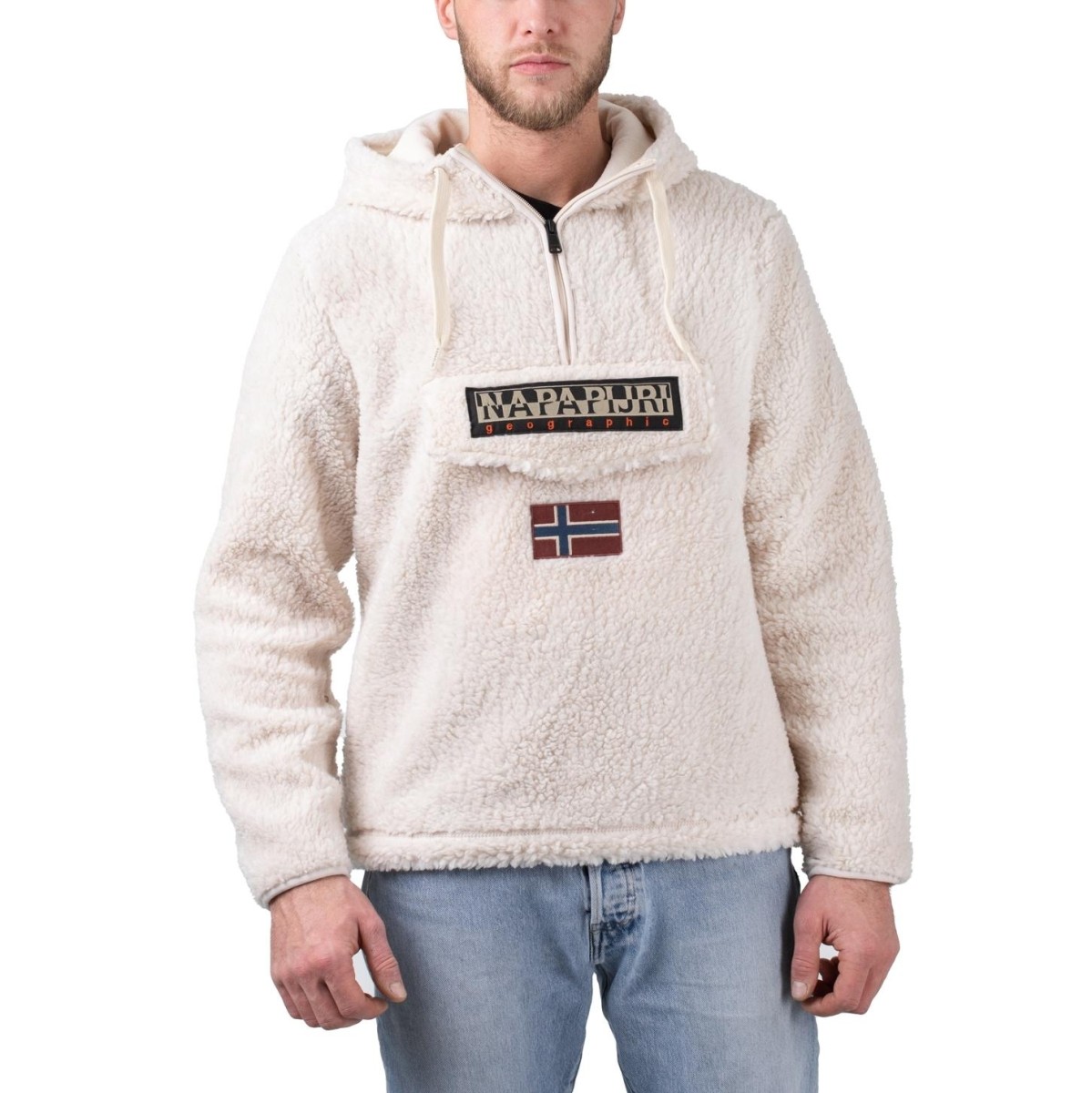 Napapijri Burgee Fleece Half-Zip Hoodie 